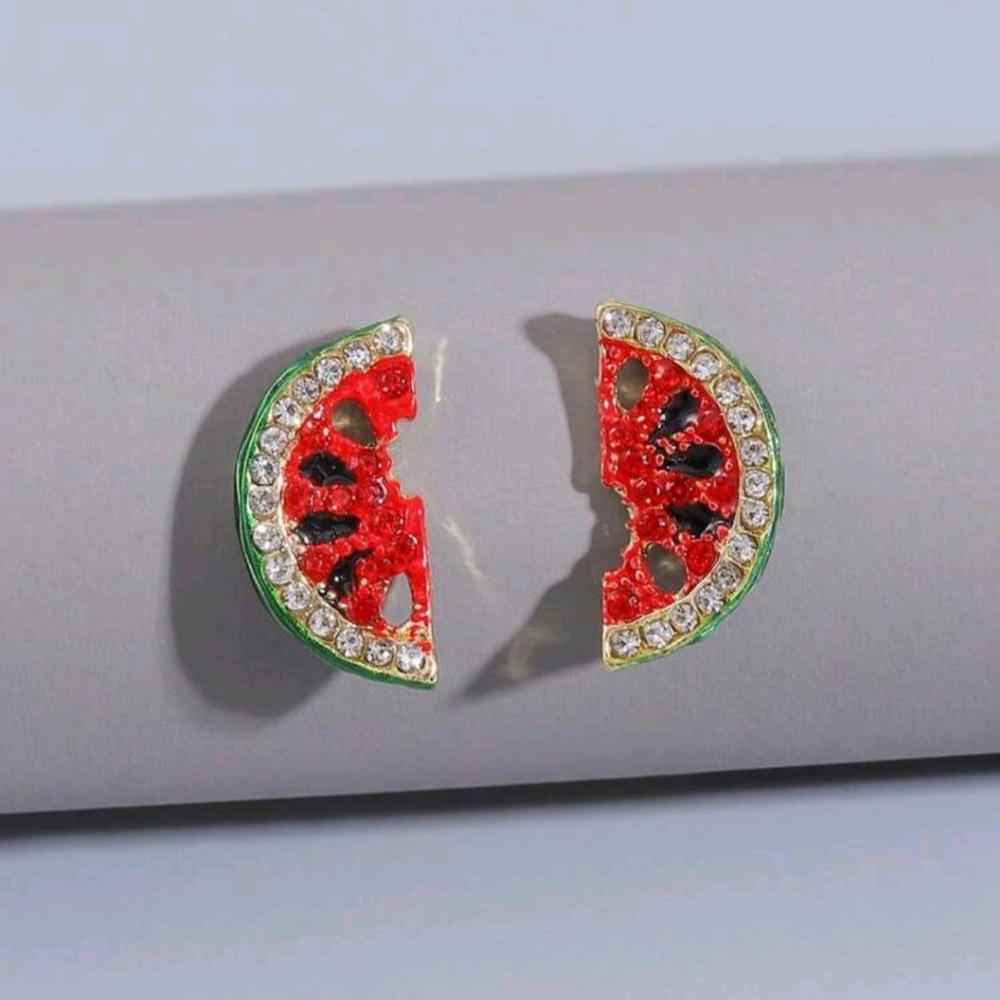 Watermelon Slice Earrings